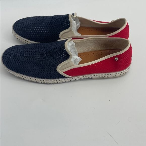 Rivieras Classic Match mesh patriotic red white and blue slip on shoes sz 45 main image 4